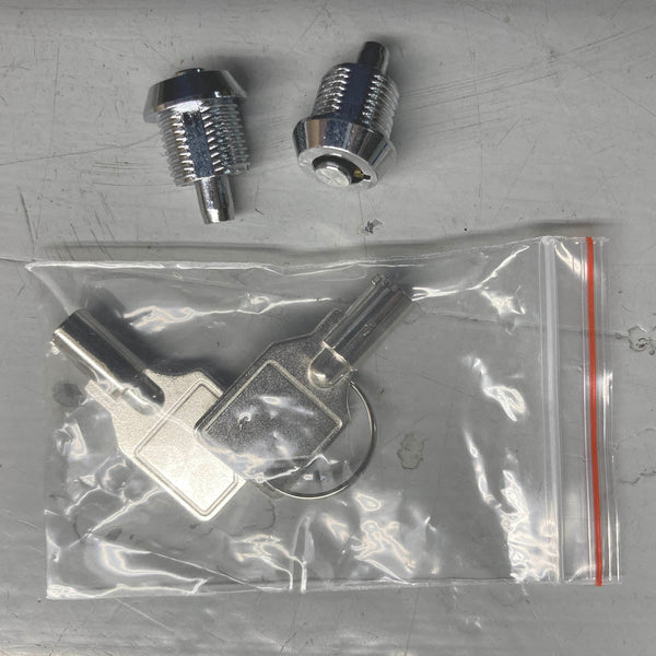 Tubular Push Lock and Key Sets for GL Pannier Mounts